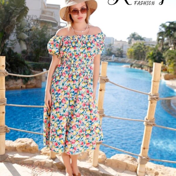 Women’s Floral Summer Dress — Model 1708