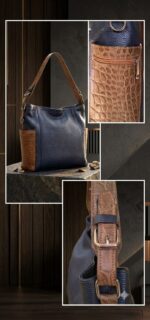 ⁦Women's Leather Shoulder Bag⁩ - الصورة ⁦3⁩