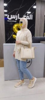 ⁦حذاء سنيكرز Fashion Star للنساء بيج⁩ - الصورة ⁦2⁩