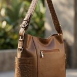 Women's Shoulder Bag Made of Genuine Leather