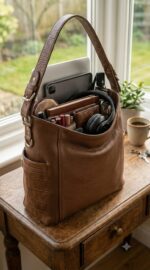 ⁦Women's Shoulder Bag Made of Genuine Leather⁩ - الصورة ⁦3⁩