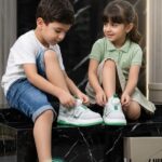 سنيكرز بكرة دوارة أطفال اخضر