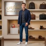 ⁦فلات كاجوال من الجلد الطبيعي والشمواه للرجال ابيض⁩ - الصورة ⁦3⁩
