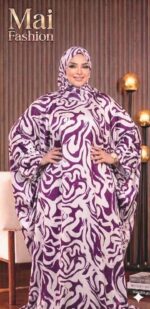 عباية ستان من تصميم أرماني بنقشة مشجرة أنيقة،