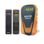 ⁦سيناتور رسيفر ميني - S4040 V2-FHD-2 ريموت - أسود وبرتقالي ضمان 1 سنة⁩ - الصورة ⁦2⁩
