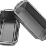قالب خبز التوست والانجلش كيك غير لاصق (Non-stick Loaf Pan) بتصميم مستطيل متين ولون رمادي داكن/أسود