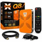 رسيفر Media X Q8 4K - RAM 512MB/Flash 8MB - برتقالي