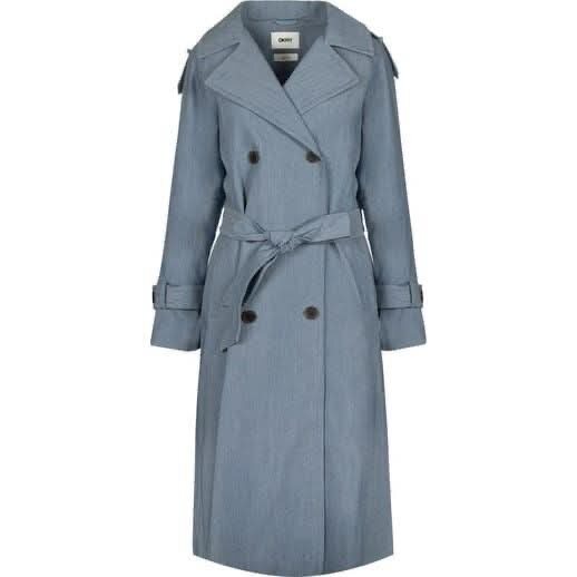Original DKNY Women’s Trench Coat تصميم أنيق وكلاسيكي بقصة طويلة، Double-Breasted،