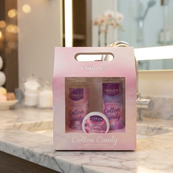 COTTON CANDY SET (Hair & Body Mist + Body lotion + Shower gel)