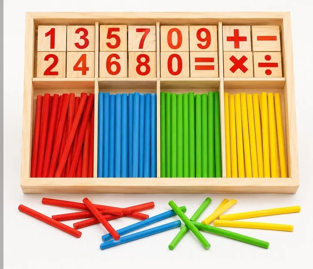 ⁦صندوق لعبة الذكاء الرياضي الخشبية (Mathematical Intelligence Stick)⁩ - الصورة ⁦2⁩