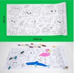 ⁦رول ورق التلوين للأطفال (Magic Art Painting Scroll / Animal Zoo).⁩ - الصورة ⁦3⁩