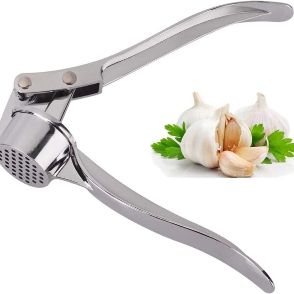 هراسة ثوم معدنية (Garlic Press) مصنوعة من الاستانلس ستيل أو المعدن المقاوم للصدأ