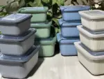 طقم علب ثلاجة 3 قطع مضلع
