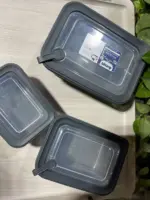 ⁦طقم علب ثلاجة 3 قطع مضلع⁩ - الصورة ⁦3⁩